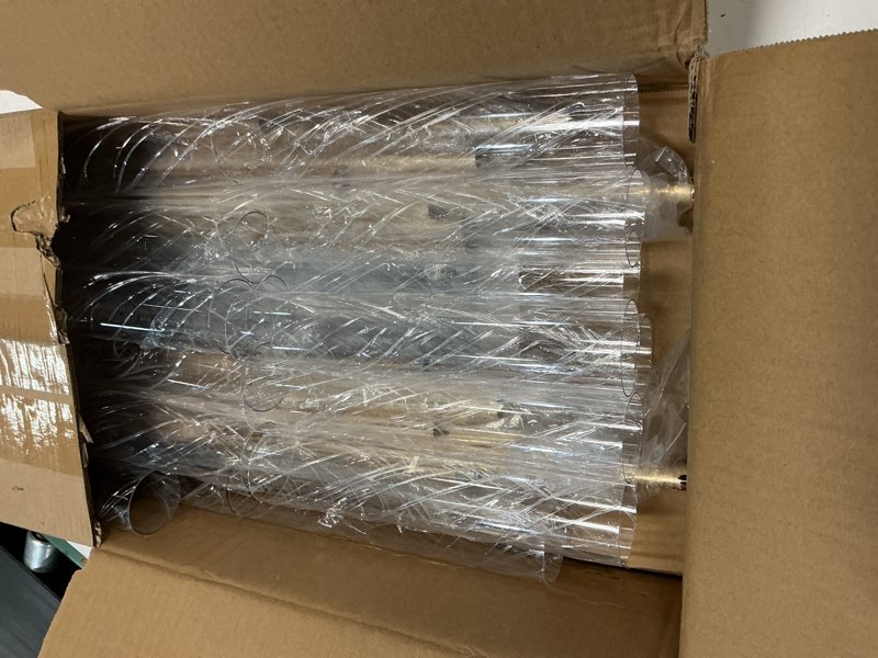 Condition photo showing Good Condition for baquler 2 pack 10 arms wedding candelabras centerpiece,50 inches tall floor standing candle holders with clear acrylic shades, silver gold candelabra for led candles bridal shower party decor(gold) gold 10 arms