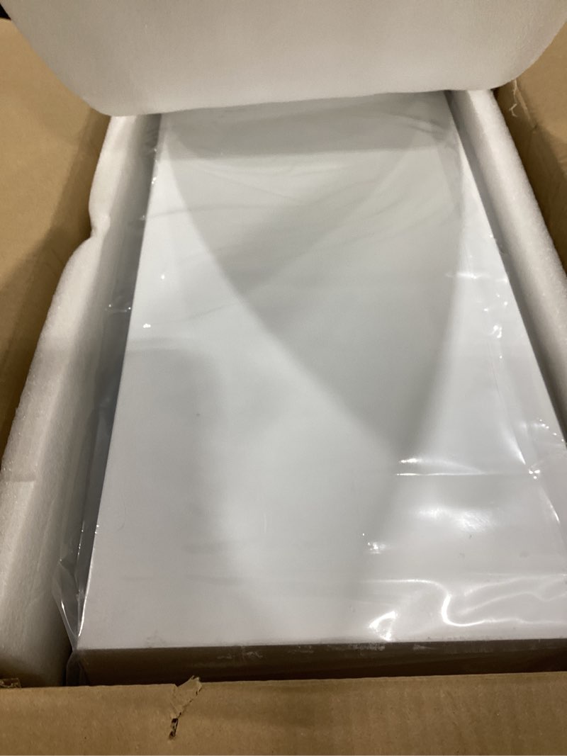 Condition photo showing As Is for Shower Niche 24 x 12, Recessed Shower Niche Insert Tile Ready No Tile Needed, White for Shower Wall, Over Mount Installation White 24W × 12H-Single Shelf