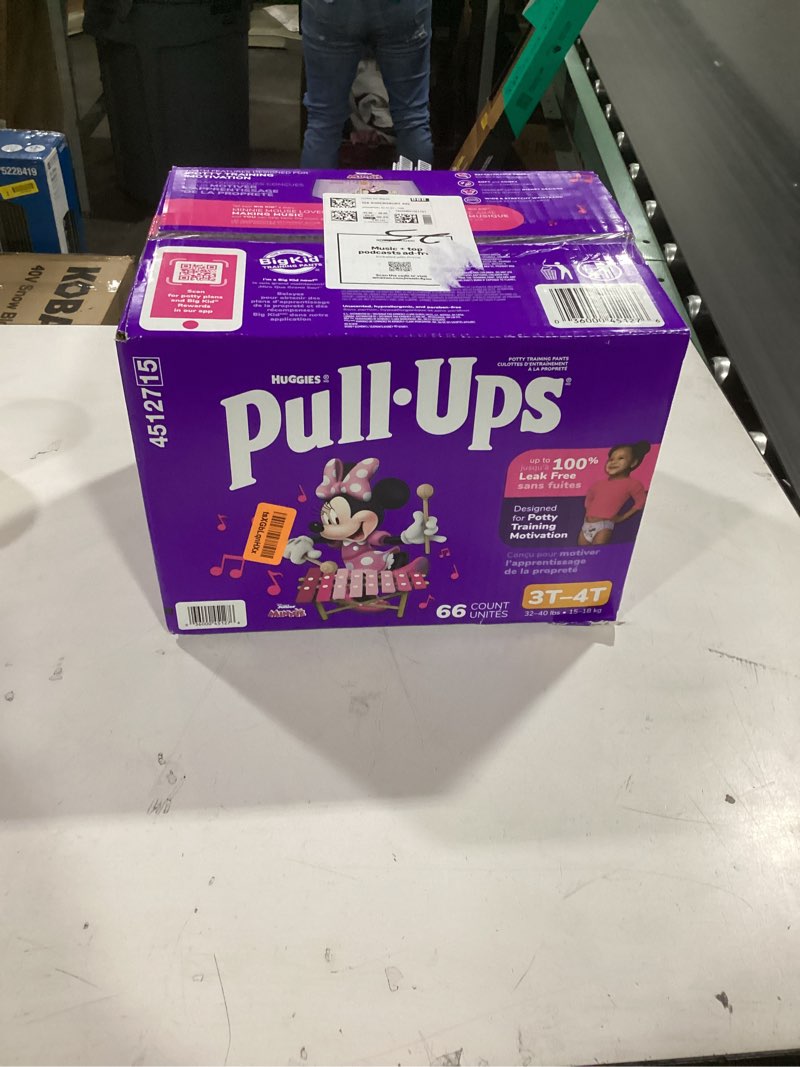 Condition photo showing New/Like New for Pull-Ups Girls' Potty Training Pants, Size 4T-5T Training Underwear (38-50 lbs), 99 Count (3 Packs of 33) 4T-5T 99