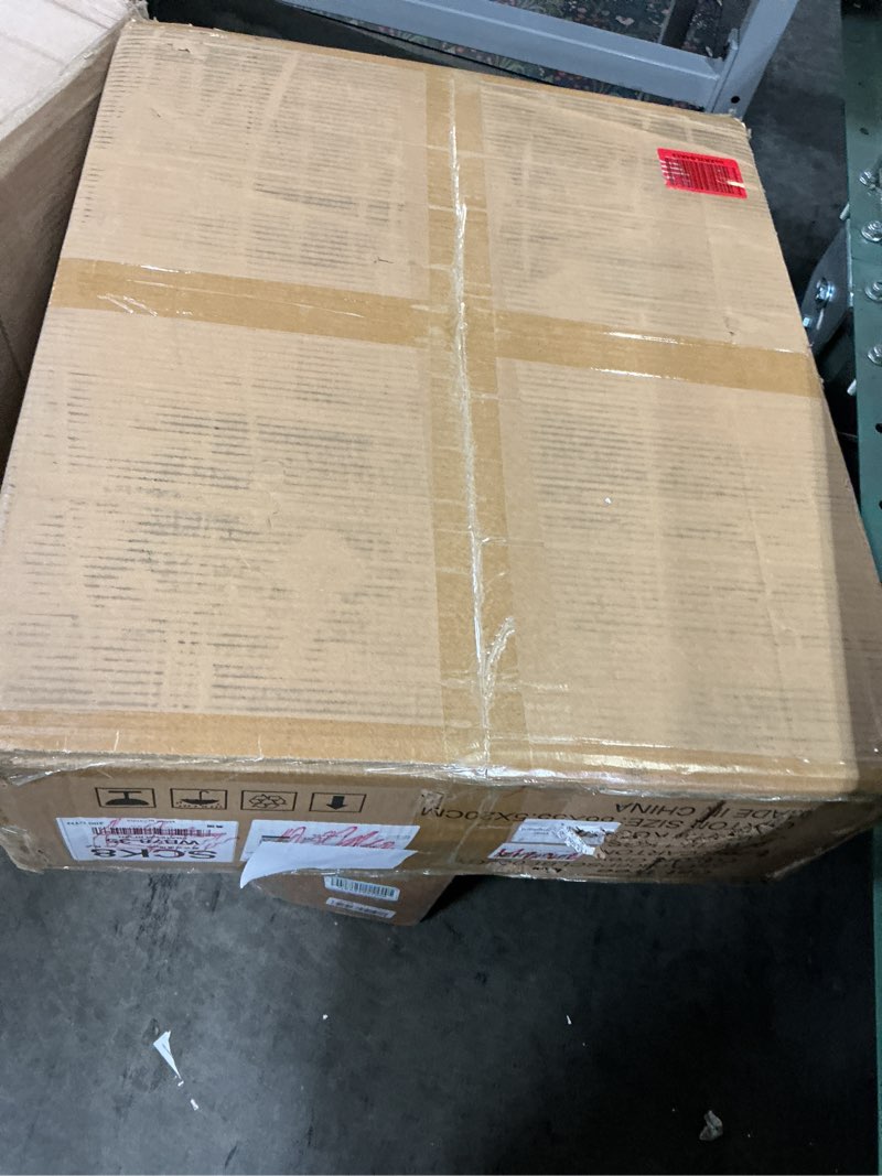 Condition photo showing New/Like New for Snughome Cat Litter Box Enclosure with Tree Tower and Condo, Hidden Washroom Furniture with Sisal Scratching Post and Soft Plush Perch, Wooden Cat Furniture with Multiple Platforms, Grey