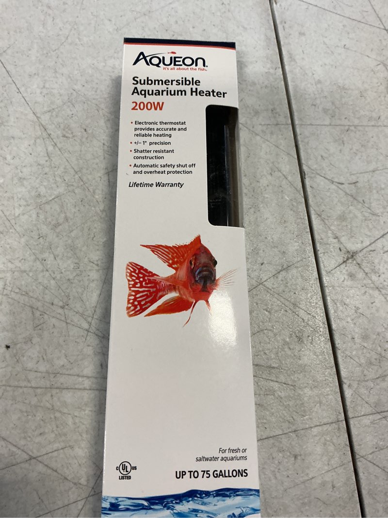 Condition photo showing New/Like New for Aqueon Submersible Aquarium Heater  200 Watts  Up to 75 Gallons