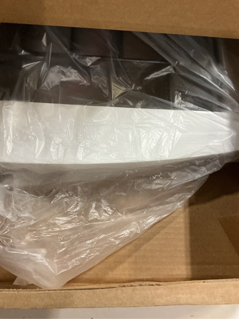Condition photo showing Good Condition for PAWLAND Free Standing Dog Gates for The House Stairs Doorways Indoor Foldable Wooden Small White Puppy Pet Gate Step Over Fence 60" W 24" H 3 Panels White ?3 Panels?60"W x 24"H