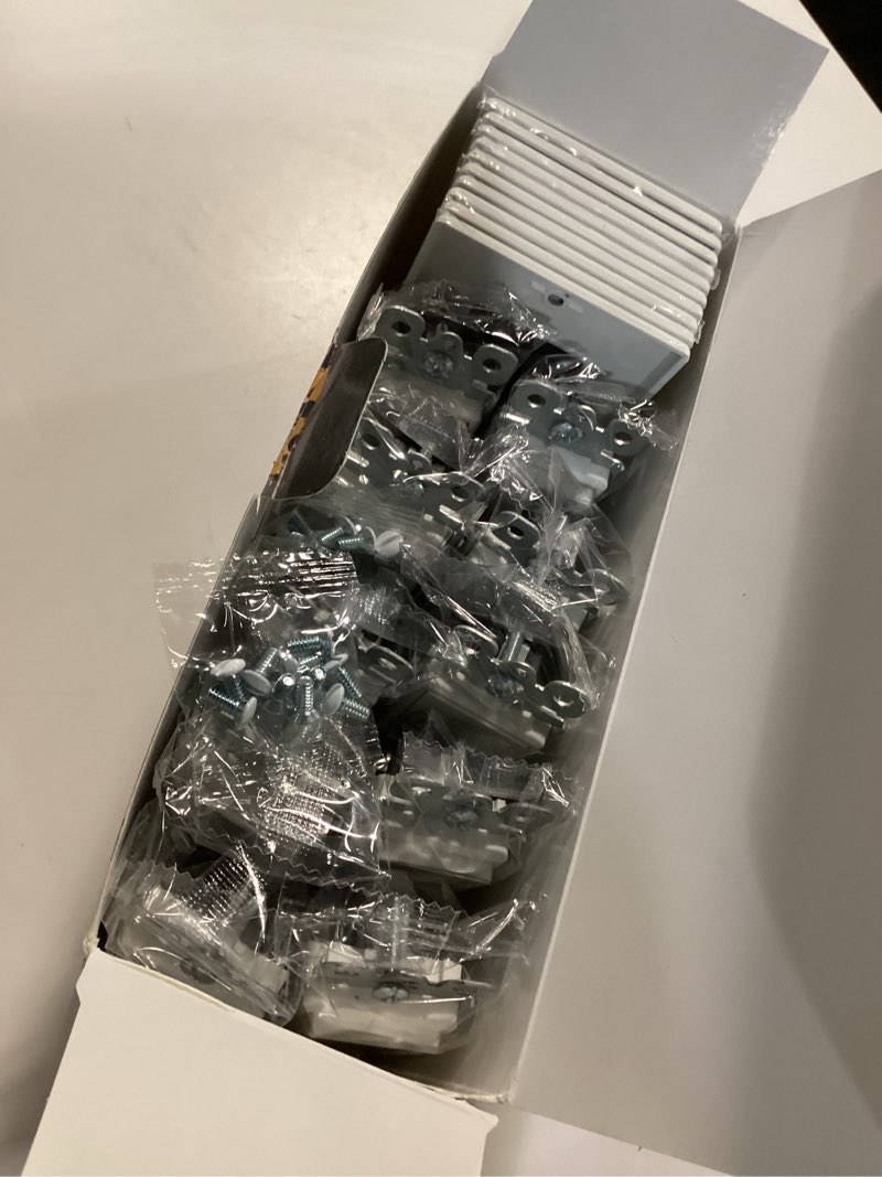 Condition photo showing Good Condition for BESTTEN 10 Pack Single Pole Decorator Light Switch with Wallplate, 15A 120/277V, Rocker Paddle Wall Switch, On/Off Interrupter for LED and Other Lamps Single Pole white 10