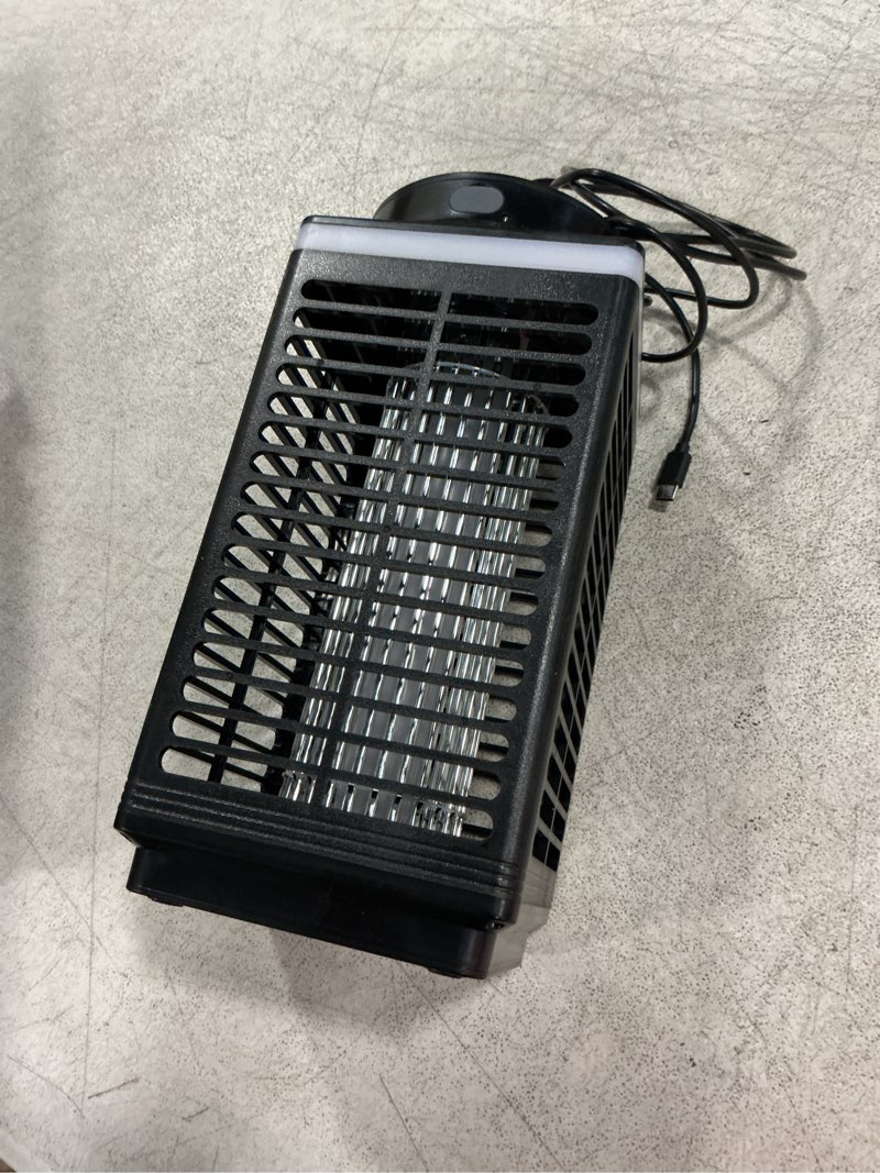 Condition photo showing Good Condition for bug zapper outdoor cordless, 4200v electric mosquito zapper with led blue light, 3 in 1 portable & rechargeable bug zapper outdoor waterproof ip67, wireless hanging fly zapper for patio camping matte black