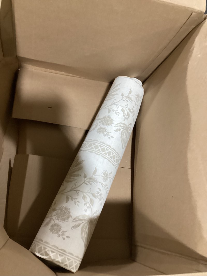 Erin Gates Edgemoor Taupe Jacobean Stripe Wallpaper, AST6350