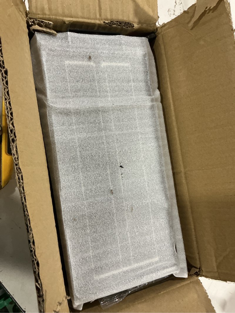 Condition photo showing Good Condition for solar street lights outdoor, waterproof motion sensor solar lights with remote control, 6500k dusk to dawn parking lot flood light for outside garage yard, 2 pack black 2pcs