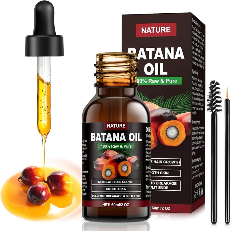 XLFWSN Batana Oil for Hair Growth - Organic, Unscented, Clear Oil for All Hair Types - Enhances Radi