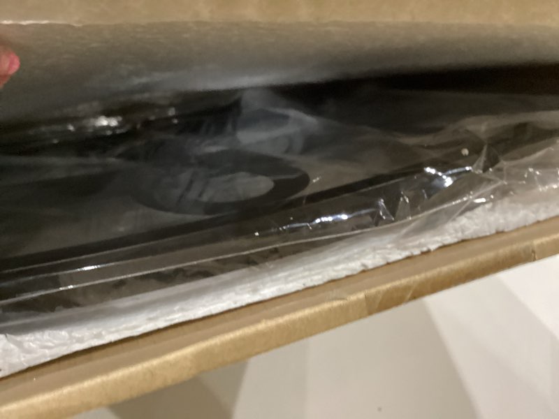 Condition photo showing Good Condition for LEIKE Large Wall Clocks for Living Room,Silent,Non Ticking,Battery Operated Oversized Vintage Round Modern Metal Wall Clock for Bedroom,Farmhouse,Office Home Decor-24 Inch(Black-Arabic Number) 24 IN Black Metal-arabic Number