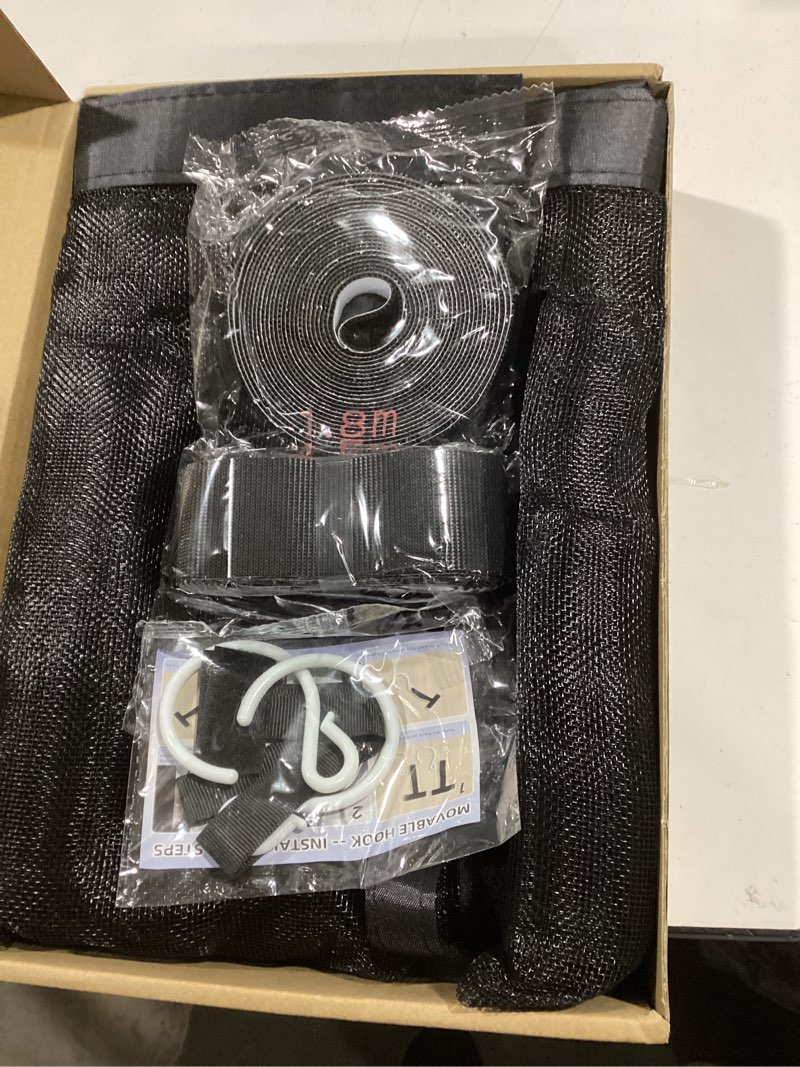 Condition photo showing As Is for Side Opening Magnetic Screen Door?Kid and Pet Friendly Walk Through Door Screen Magnetic Closure, Strong Magnets Door Mesh74 x 83inch Fits Door Size72" x 82"