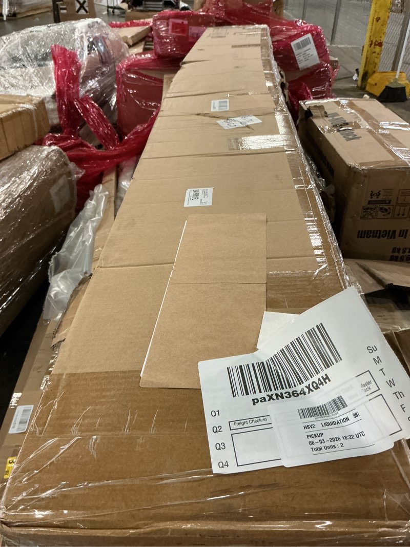 Condition photo showing As Is for EaseLife 36in x 84in (Double 18in×84in Door) Barn Door with 6.6FT Sliding Door Hardware & Handle Included,DIY Assemblely,Easy Install,Apply to Interior Rooms & Storage Closet,K-Frame 18"x84" Double Door + 6.6' Track Kit