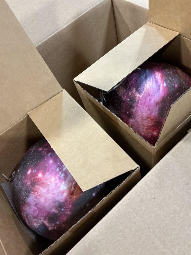 Condition photo showing Good Condition for 7.9 inch large moon lamp galaxy starry moon night light with touch and remote control 16 colors as cool lamp gift for boys or girls 7.9in