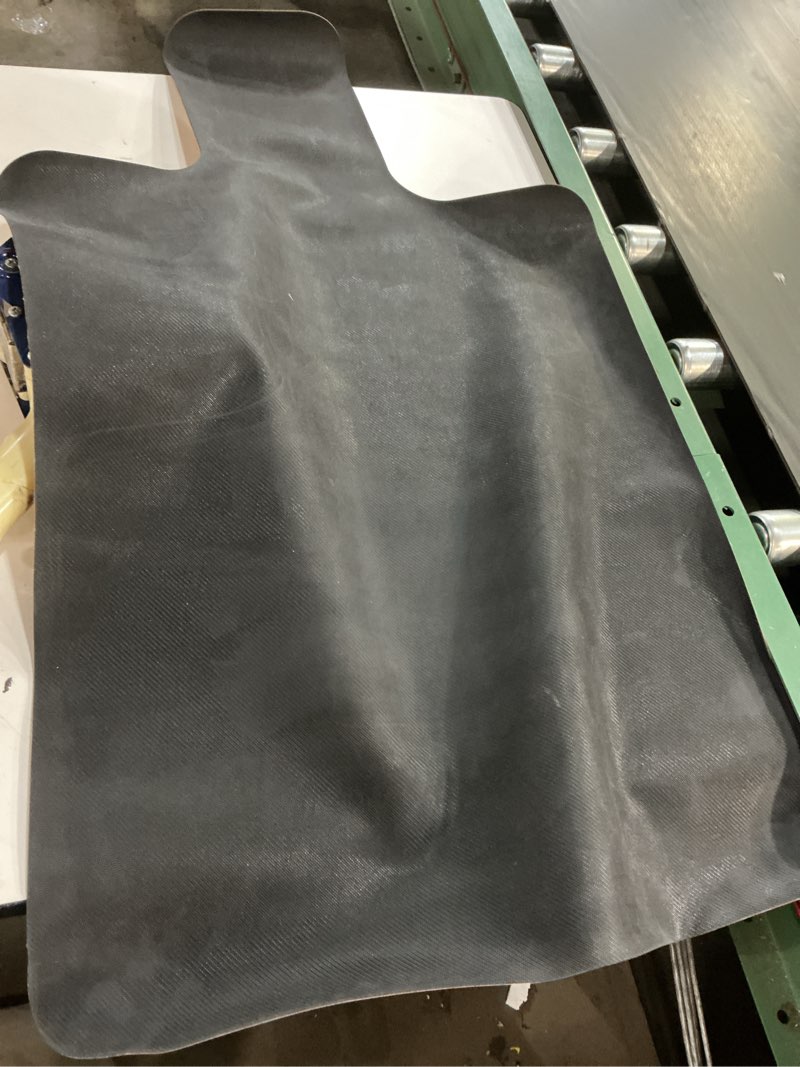 Condition photo showing As Is for (Similar )Advantagemat® Black Vinyl Lipped Chair Mat for Hard Floor - 36\\\" x 22\\\"