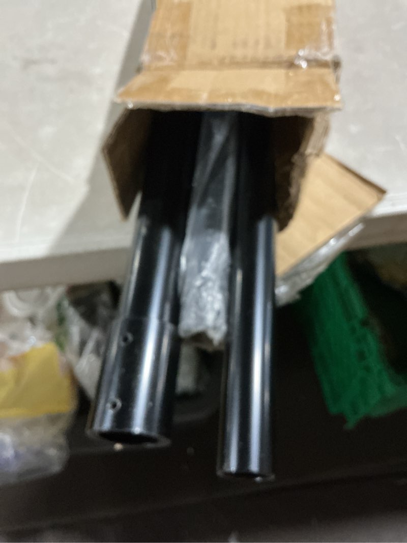 Condition photo showing As Is for dump trailer tarp retention bar, 76" to 110" adjustable anti-sail tarp retention bow cross pull bar, high strength metal for dump truck tarp system (bar only)