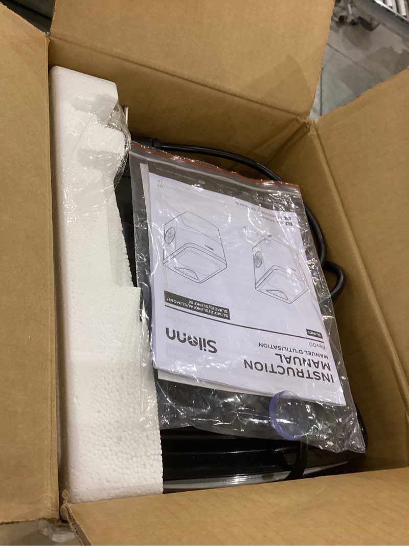 Silonn Ice Makers Countertop, 9 Cubes Ready in 6 Mins, 26lbs in 24Hrs, Self-Cleaning Ice Machine wit