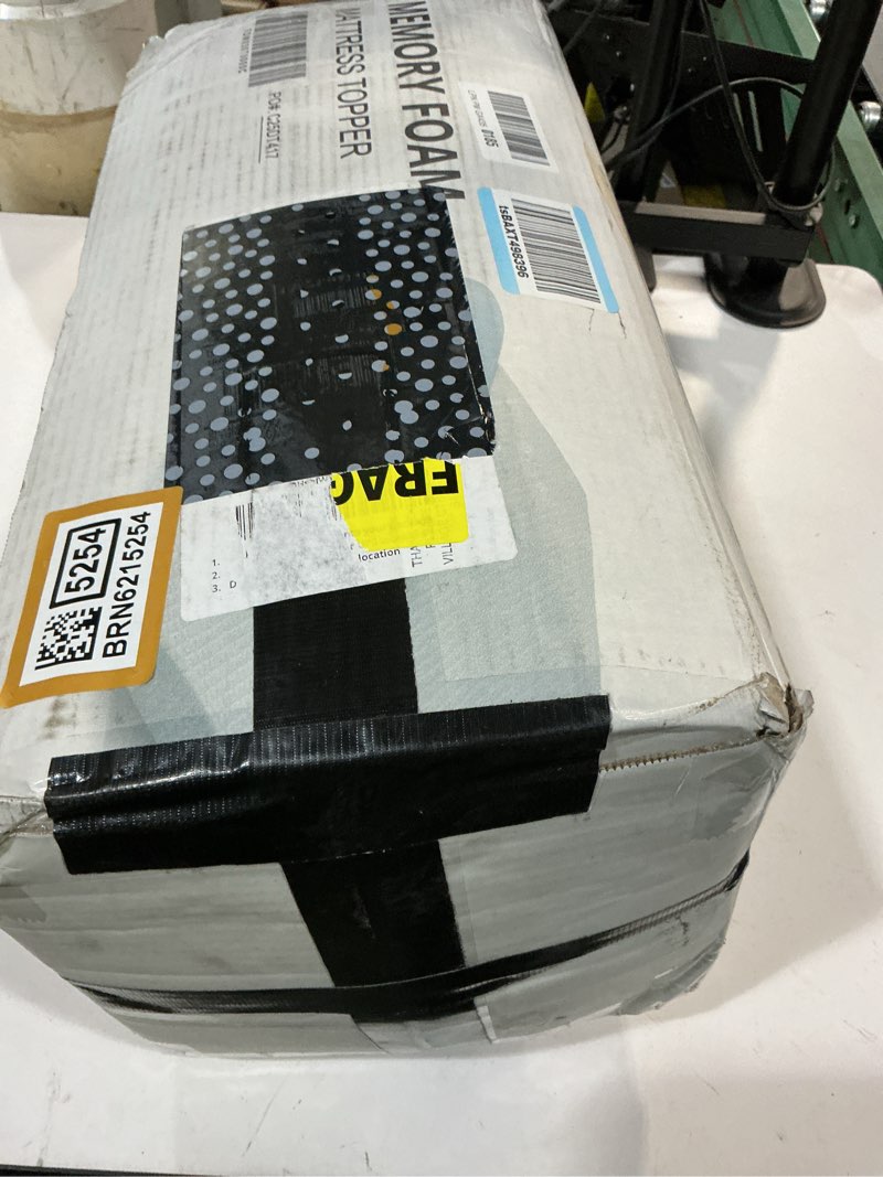 Condition photo showing Good Condition for 3 inch gel memory foam mattress topper twin size, cooling bed topper for pressure relief with removable breathable soft cover, certipur-us certified 3 inch(topper with white cover) twin