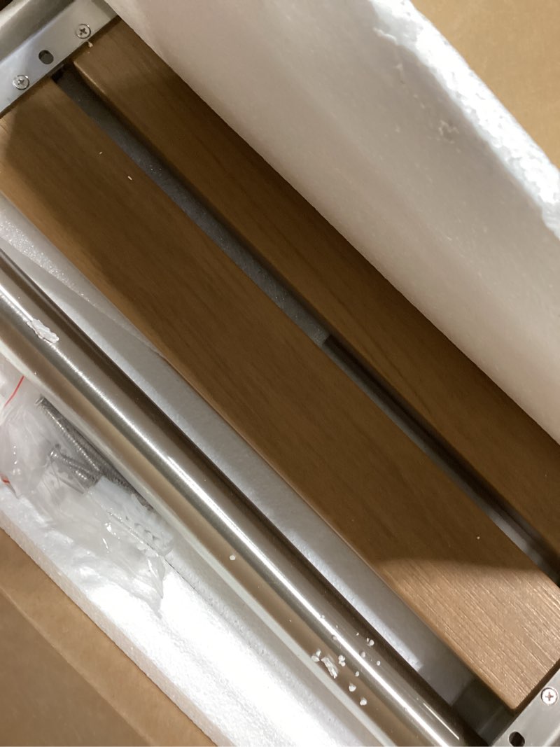 Condition photo showing Good Condition for 17.5" Folding Shower Seat Wall Mounted,Foldable Shower Bench,Fold Down Shower Seat,Folding Shower Seat Bench,Wall Mount Shower Seat Bench Chair (Teak)