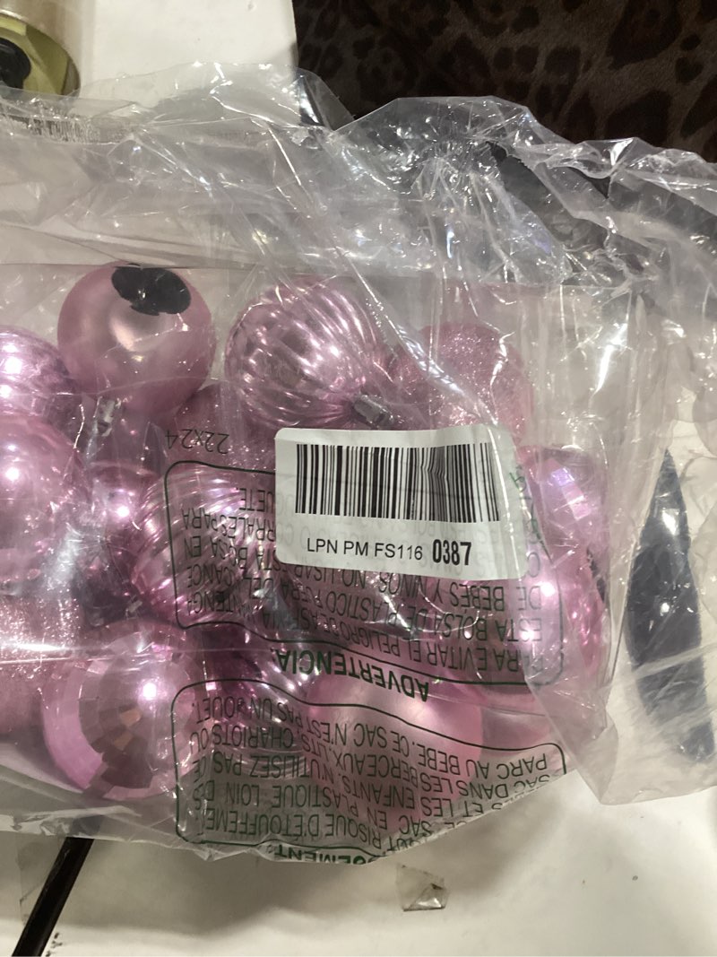 Condition photo showing New/Like New for gamexcel 24pcs christmas balls ornaments for xmas tree - shatterproof christmas tree decorations medium size hanging ball pink 2.5 inch x 24 pack inch