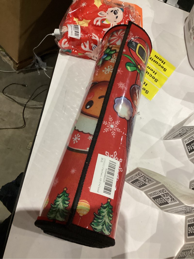 Condition photo showing New/Like New for Merry Christmas Kitchen Rugs and Mats Set of 2, Gingerbread Man Winter Xmas Holiday Home Kitchen Decor Floor Mats, Washable Non-Slip Sink Carpet 17"x47"+17"x30" 17*30+17*47 Inches Christmas Gingerbread Man 1