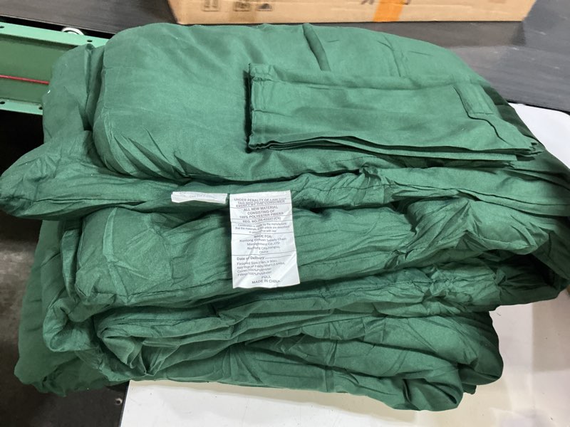 Condition photo showing Good Condition for wrensonge queen comforter set - 3 pieces prewashed emerald green comforter soft lightweight for all seasons,down alternative comforters queen size with 2 pillow shams emerald green queen(79\"*90\")