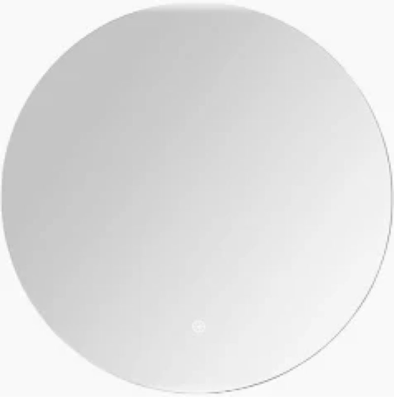 KOHROS Round Bathroom Mirror 32" x 32" Large Circle Mirror for Bathroom, Frameless Beveled Edge Mirr