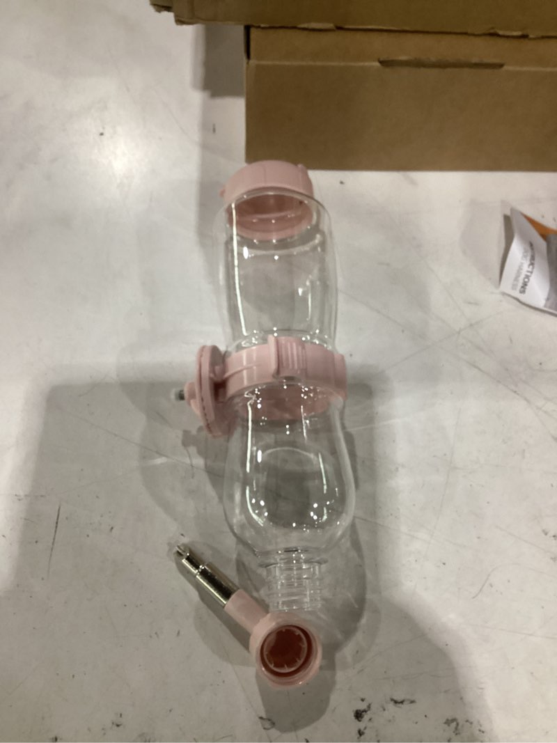 Condition photo showing Good Condition for vannon 17oz small animal water dispenser for crate, parrots water bottle for cage, chewproof pet water bottle for rabbits, guinea pigs, ferrets, chinchillas and other small rodents, top fill, pink
