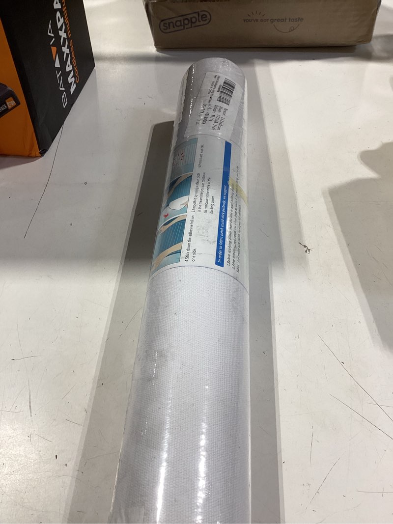 Condition photo showing New/Like New for Fabric Repair Patches, 17X158 Inch Canvas Self-Adhesive Fabric Patches Tape Durable, DIY Large Canvas Repair for Sofa, Couches, Furniture, Chair, Clothing ?17X158 Inch, White? 17X158 Inch Canvas White