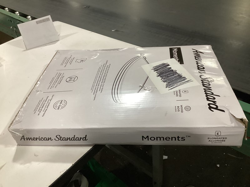 Condition photo showing As Is for **SIMILAR TO **American Standard Slow-Close Elongated Toilet Seat, White Elongated Front White