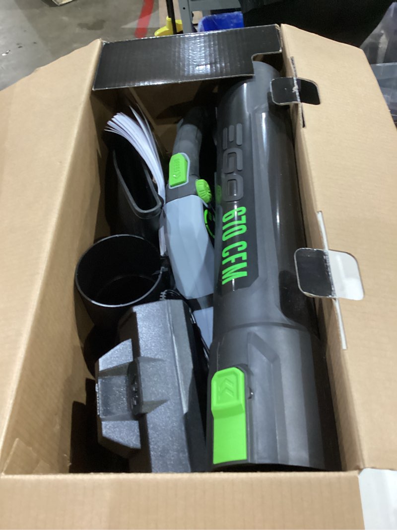 Condition photo showing Good Condition for ego power+ 56-volt 670-cfm 180-mph battery handheld leaf blower