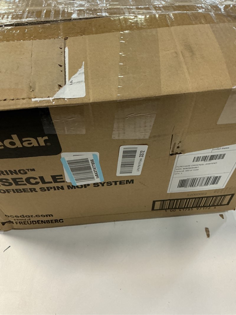 Condition photo showing As Is for O-Cedar RinseClean Spin Mop & Bucket System | Clean with Clean Water | Removes 99% of Bacteria Rinseclean Spin Mop & Bucket Cleaning System