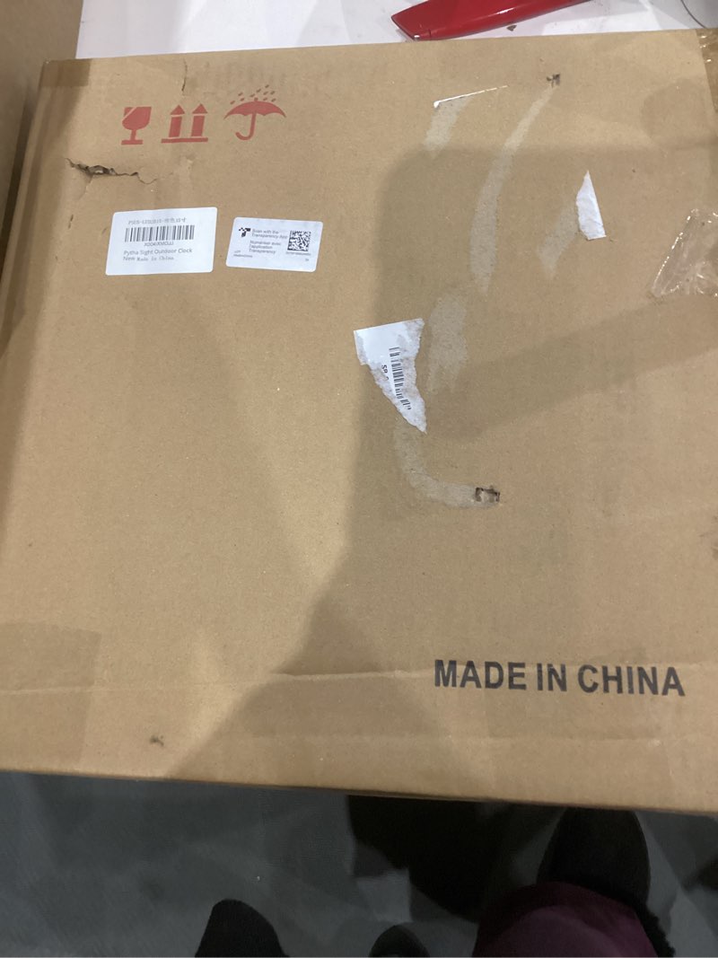 Condition photo showing New/Like New for Illuminated Large Metal Outdoor Clocks Waterproof 15 Inches with AI Auto Light Smart Sensor,Large Indoor Outdoor Wall Clocks with Thermometer & Hygrometer for Patio, Pool, Garden,Porch Oil Rubbed Bronze 15 inch