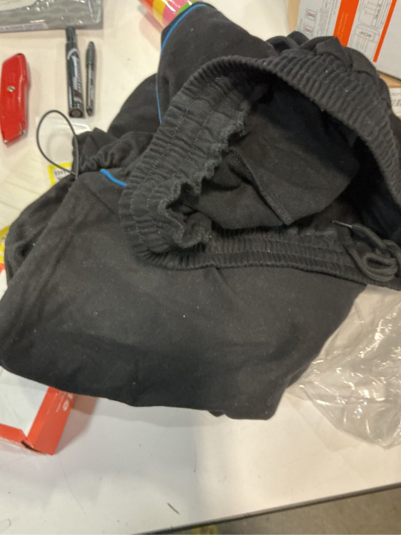 Condition photo showing Good Condition for HeSaYep Women's Wide Leg Sweatpants Y2k Interior Drawstring Baggy Joggers Dancer Pants Streetwear with Pockets Black Medium