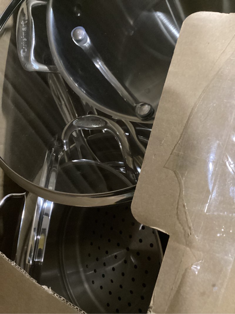 cuisinart 77-11g stainless steel 11-piece set chef's-classic-stainless-cookware-collection