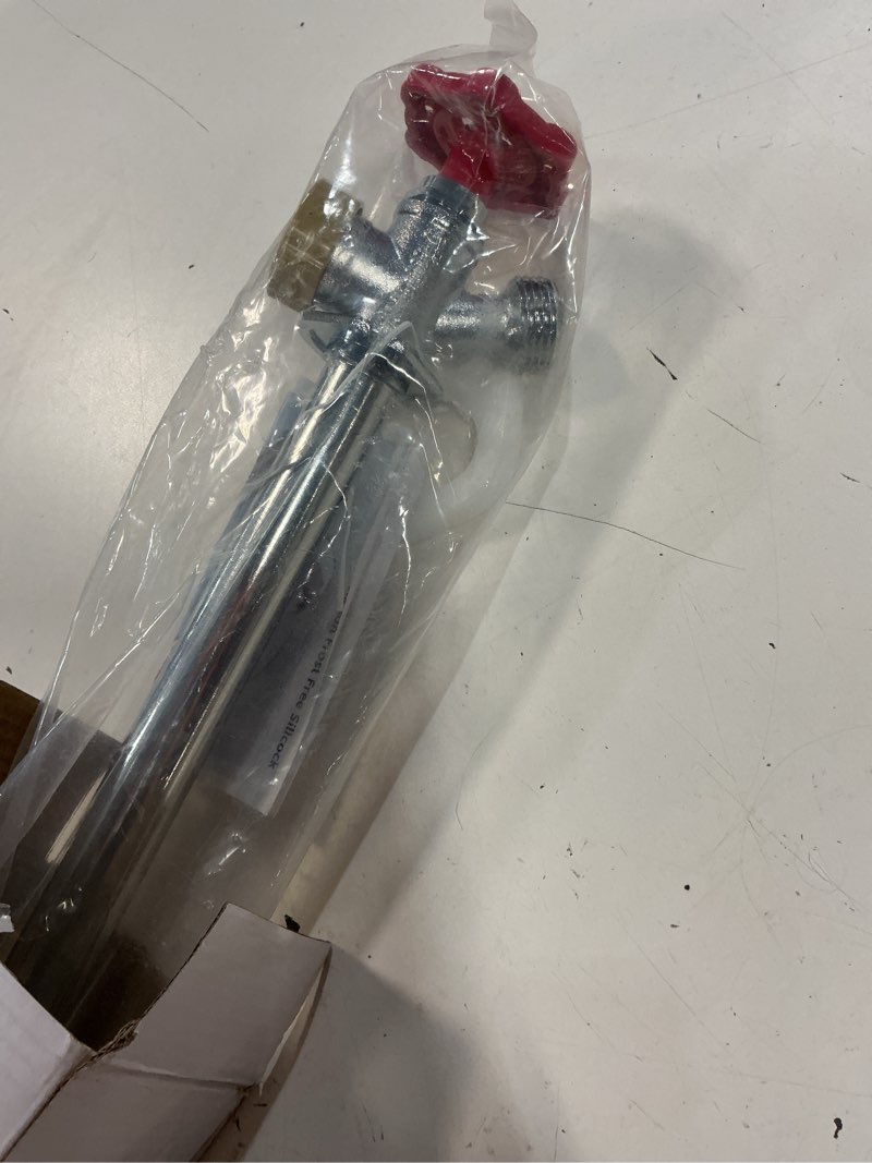 Condition photo showing New/Like New for boltigen 12inch anti-siphon frost free sillcock valve, no lead brass freeze proof outdoor water faucet, 1/2" npt x 3/4'' ght hose bib frost free outside spigot