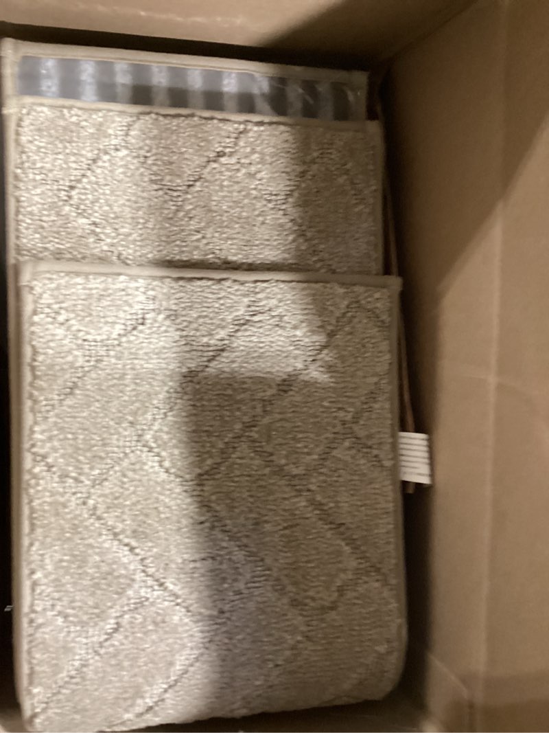 Condition photo showing Good Condition for beqhause edging stair treads for wooden steps 9" x 28", non slip carpet stair treads indoor stair runners, soft stair rugs, machine washable, 100% polyester, tpe backing, 15pcs, beige 28 in x 9 in beige - geometric 15