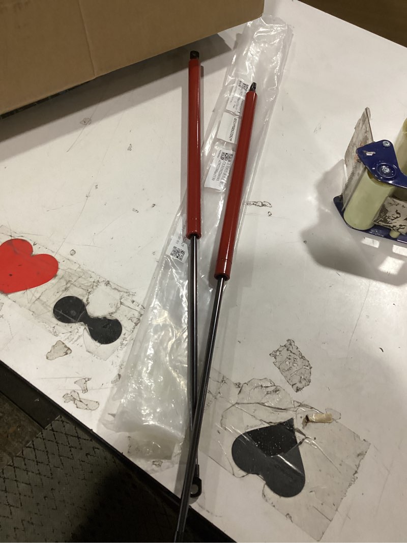 Condition photo showing Good Condition for motoforti 600mm/23.62" gas struts 100n gas springs red carbon steel 2 pcs rv car toolbox lid storage box cover cabinet door cover red 100n