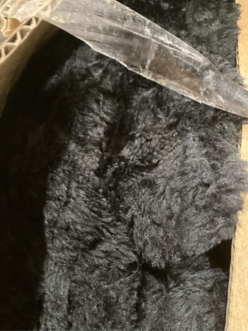 Condition photo showing Good Condition for black ribbed queen size blanket for bed - 300gsm lightweight fleece blanket for men women, large cozy sofa couch cover bed blankets gifts, striped spring home room decor, black, 90x90 inches black queen