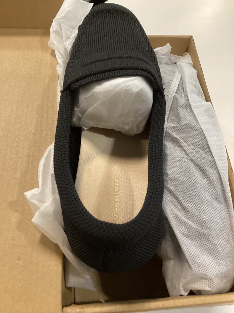 Condition photo showing New/Like New for vespiero loafers for women comfortable slip on work flats shoes womens dressy casual walking shoes 7 black