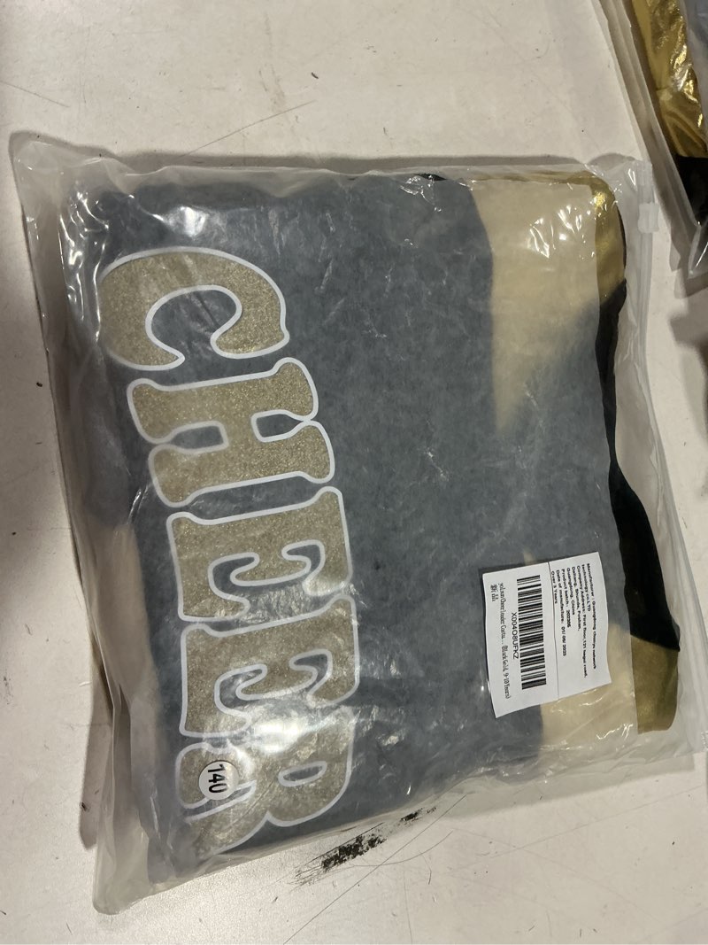 Condition photo showing New/Like New for (9-	0yrs) yolsun Cheerleader Costume for Girls Cheerleading Uniforms Halloween Cute Uniform High School Cheer Leader Outfit