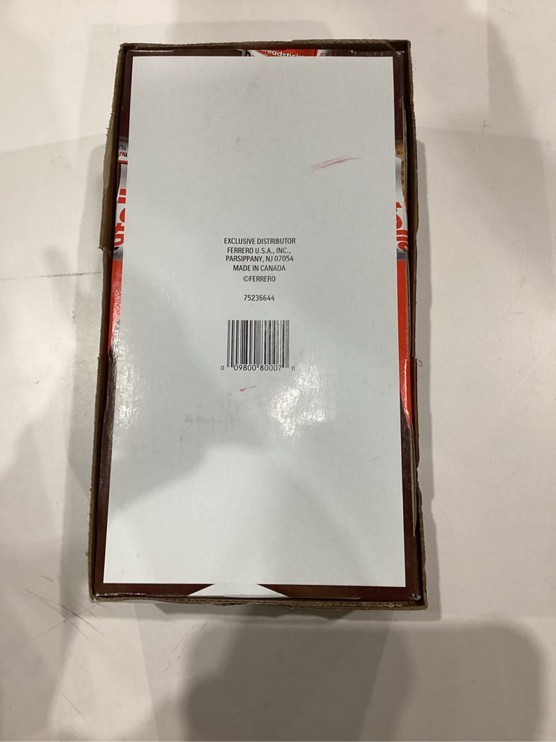 Condition photo showing As Is for Nutella & GO! Chocolate Hazelnut Spread with Cocoa + Breadsticks, 12 Snack Packs, 1.8 oz Each Other 1.8 Ounce (Pack of 12)