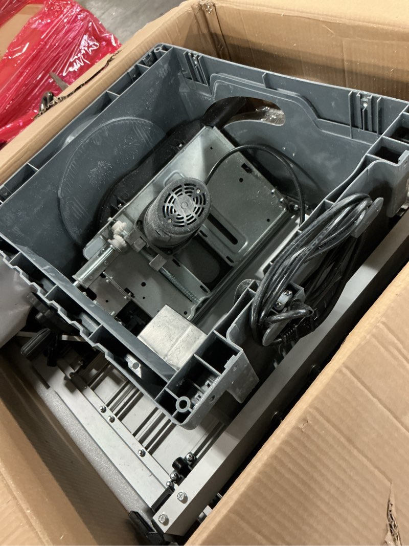 Condition photo showing As Is for Garvee 10 inch, 15A Multifunctional Saw with Stand & Push Stick, 90° PHO_0WVXO28K