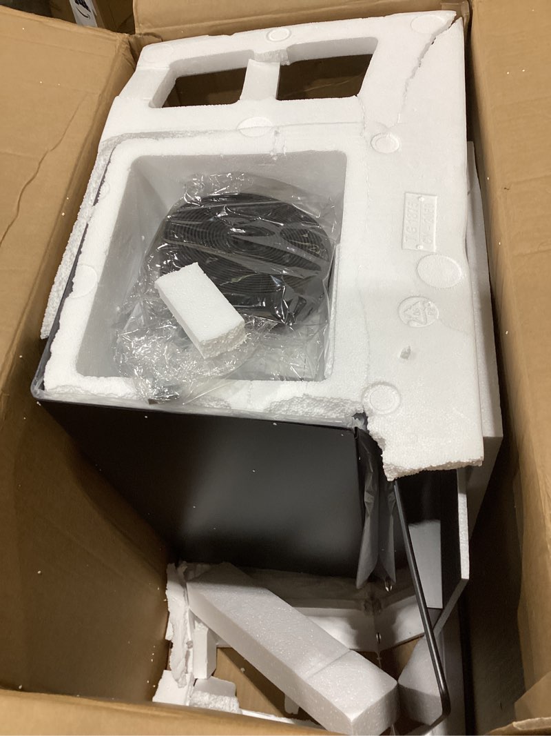 Condition photo showing Good Condition for firegas range hood 30 inch, 600 cfm wall mount glass kitchen hood ducted/ductless convertible with 3-speed fan, screen control, time setting, led lights, black painted stainless steel vent hood