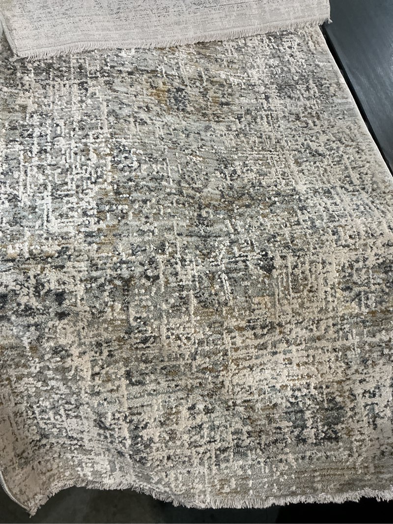 Condition photo showing As Is for loloi amber lewis alie collection ale-02 sand/sky 2'-3'' x 3'-10'', .13'' pile height, accent rug sand / sky 2' x 3' (rectangular)