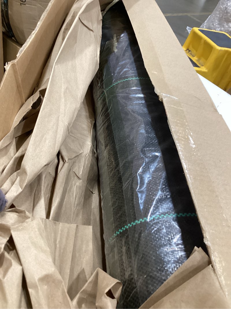 Condition photo showing Good Condition for 4ft x300ft black weed barrier 3.5oz landscape premium fabric-heavy duty woven ground cloth with superior permeability weed control convenient design 3.5oz-4ftx300ft black