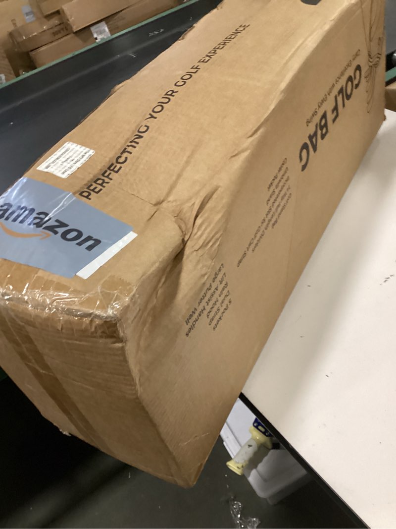 Condition photo showing New/Like New for Emerald Isle 14 Way Full Length Divider Golf Bag Stand, Heavy Duty Carry Bag with Rain Hood, Multiple Pockets, Padded Handle and Strap, Lightweight Golf Bag for Men and Women