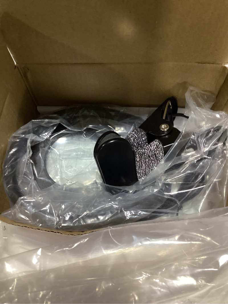 Condition photo showing Good Condition for 10X Magnifying Glass with Light, Clip on Mganifier with Light, 48 LED Desk Magnifying Glass wtih Clamp, 3 Modes Dimmable Magnifying LED Lamps for Bed Work Crafts DIY Repair Black