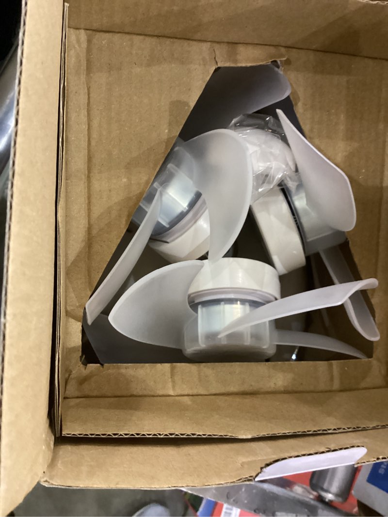 Condition photo showing As Is for amgolibi Socket Fan Light with Remote, Screw in Ceiling Fan, Light Bulb Fan with Dimmable LED, 3-Speed, Easy Install, Light Bulb for Bedroom, Kitchen, Working Space