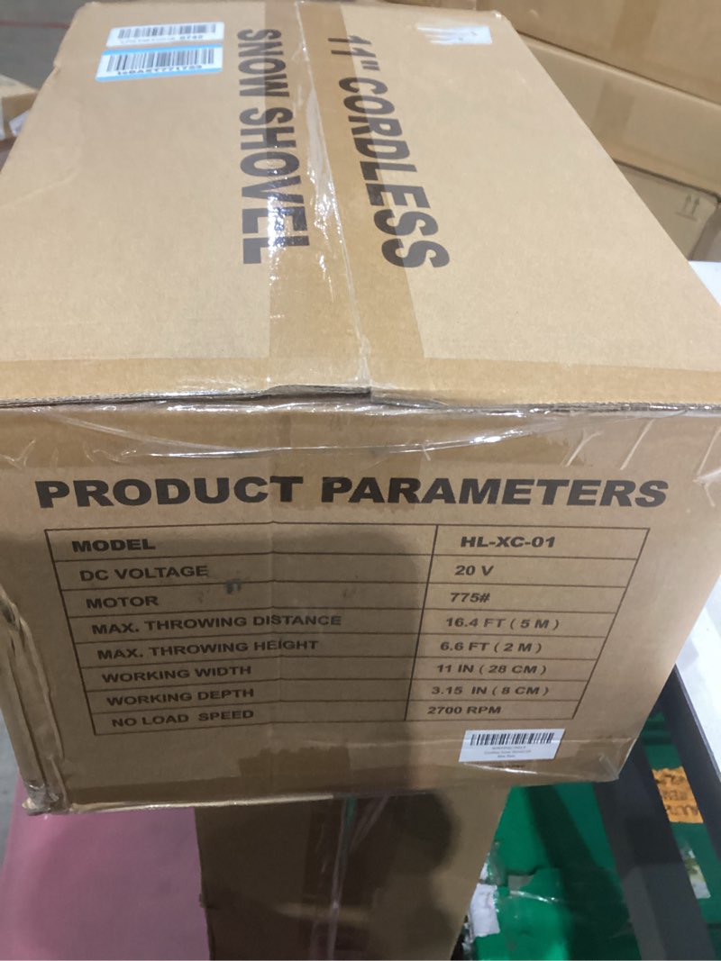 Condition photo showing Good Condition for Cordless Snow Shovel Compatible with DeWalt 20V MAX Battery (Tool Only), 11" Lightweight Electric Snow Blower with 20FT Max Throw & Adjustable Handle, Snow Thrower for Driveway, Deck, Patio & Steps