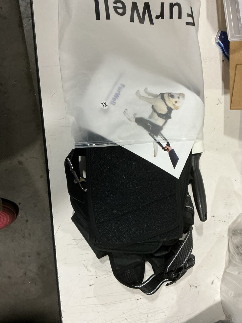 Condition photo showing Good Condition for dog hip brace for hip dysplasia & arthritis - adjustable support wrap with removable pads, lifting handle & stabilizing straps for large medium dogs - relief for pain, weakness & lameness(xl) xl black