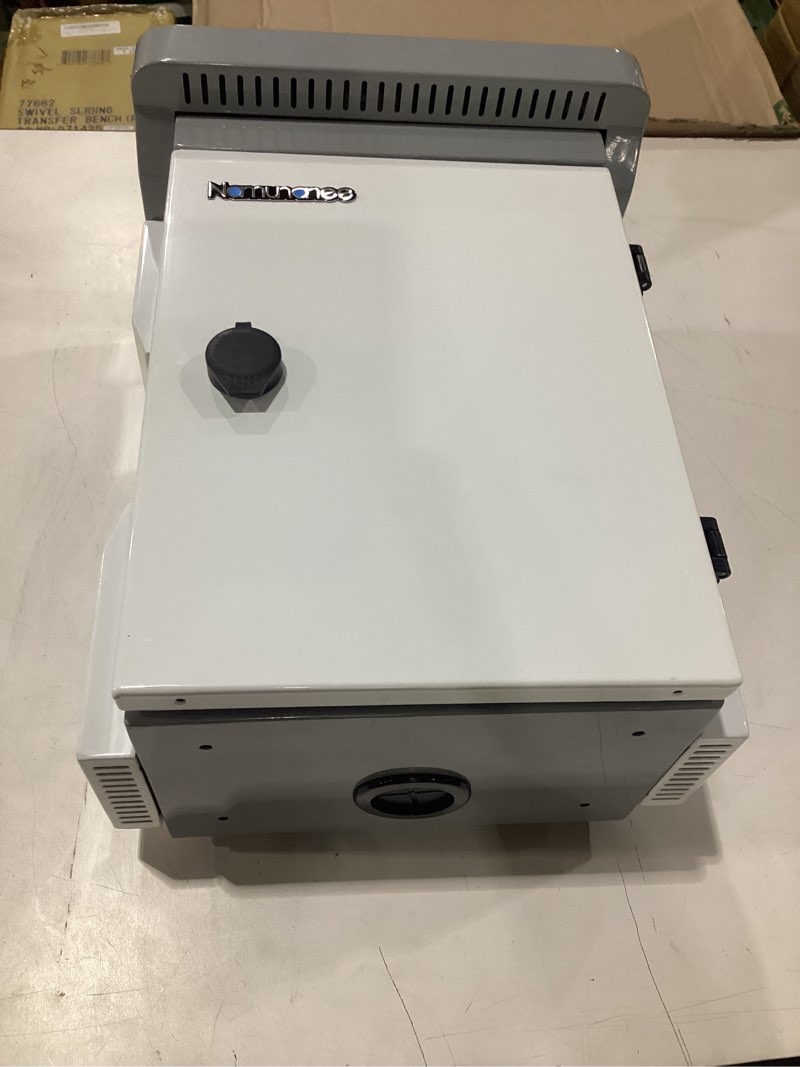 Condition photo showing Good Condition for outdoor electrical box, cold-rolled steel plate, aluminum alloy back beam, one-piece ventilation design, ip65 waterproof, wall/pole mounted (15.7" x 11.8" x 7.5")