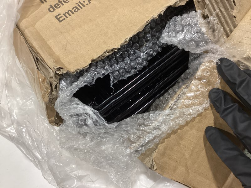 Condition photo showing As Is for Small Animal Playpen, Guinea Pig Cages, Pet Playpen, Rabbit Cage,Small Animal Cage, Puppy Kitten Dog Playpen, Indoor Outdoor Portable Metal Wire Yard Fence,15 X 12 Inch, 28 Panels, Black 28 Panels Black 15"X12"